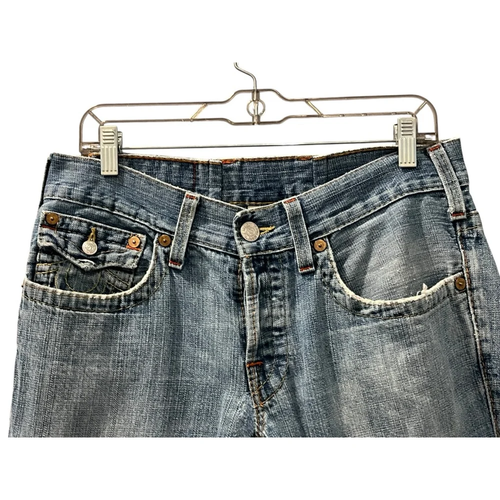 Vintage True Religion Nathan Super T Style Size 32 Denim Blue Made In USA RARE